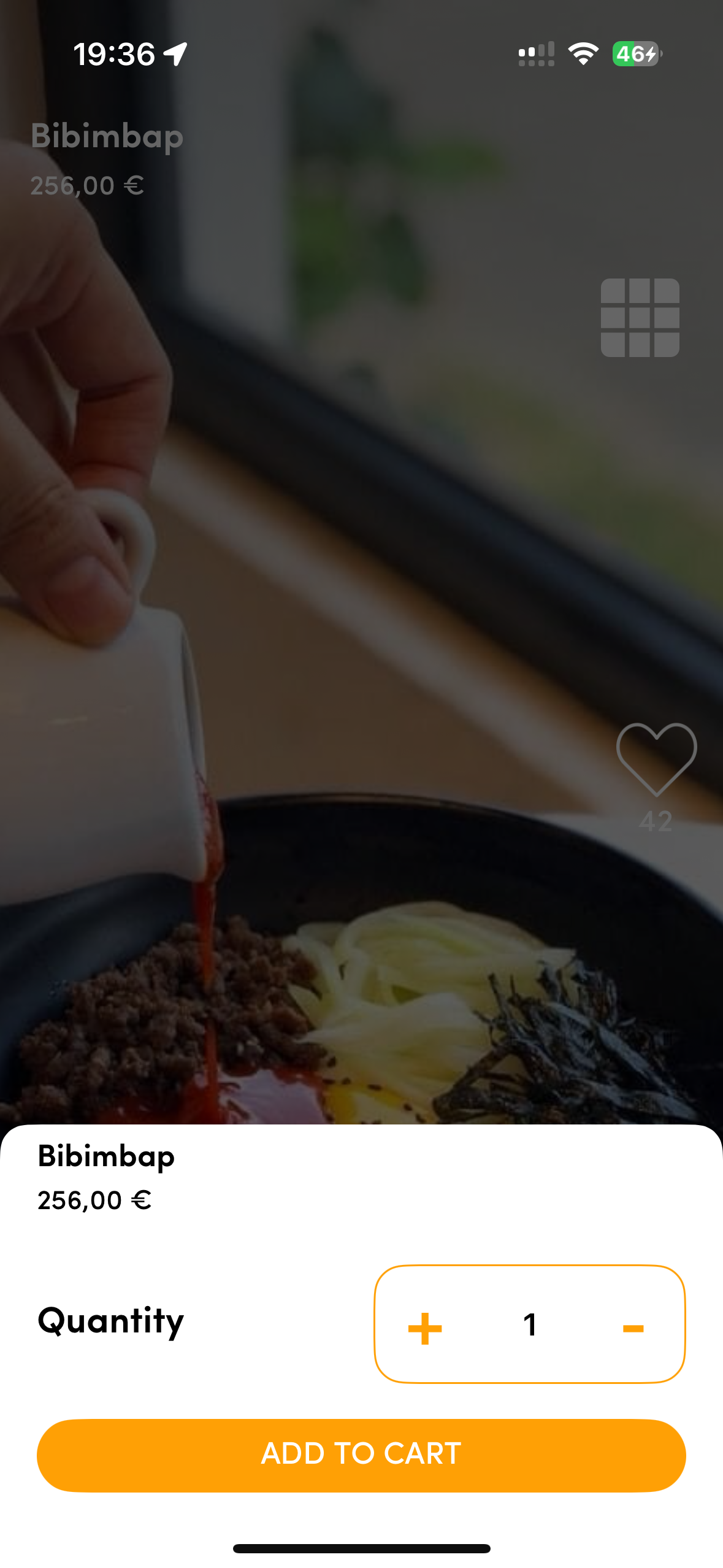 Order Ready app - order screen with restaurants